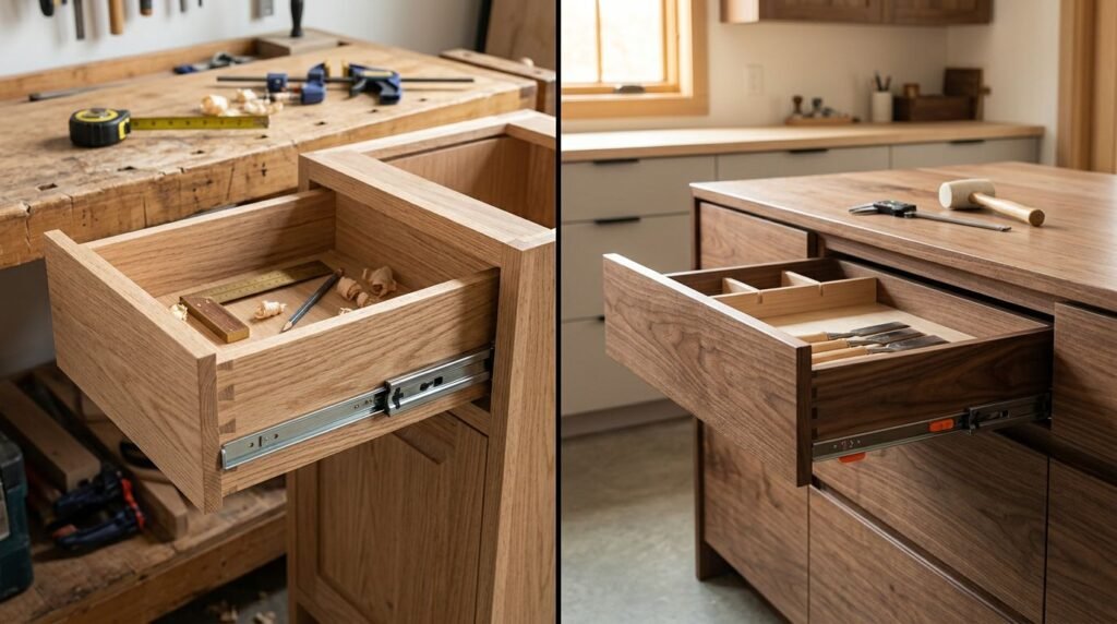 Undermount vs. Side-Mount Drawer Slides for New Cabinets