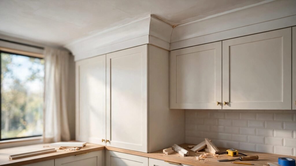 install cabinet crown molding