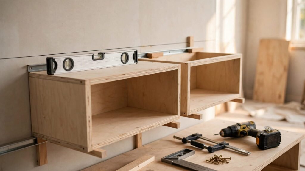 level wall cabinets